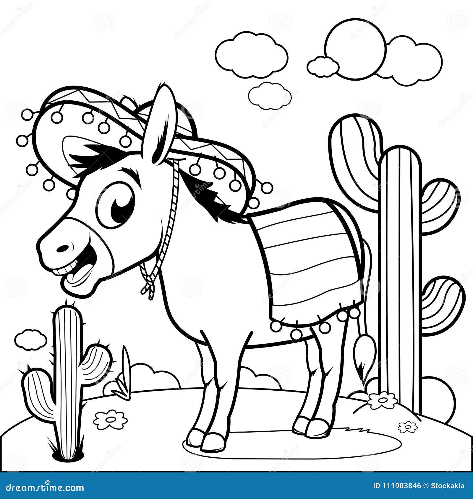 Donkey sombrero stock illustrations â donkey sombrero stock illustrations vectors clipart