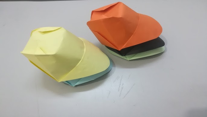 How to make paper hat paper cap with color paper