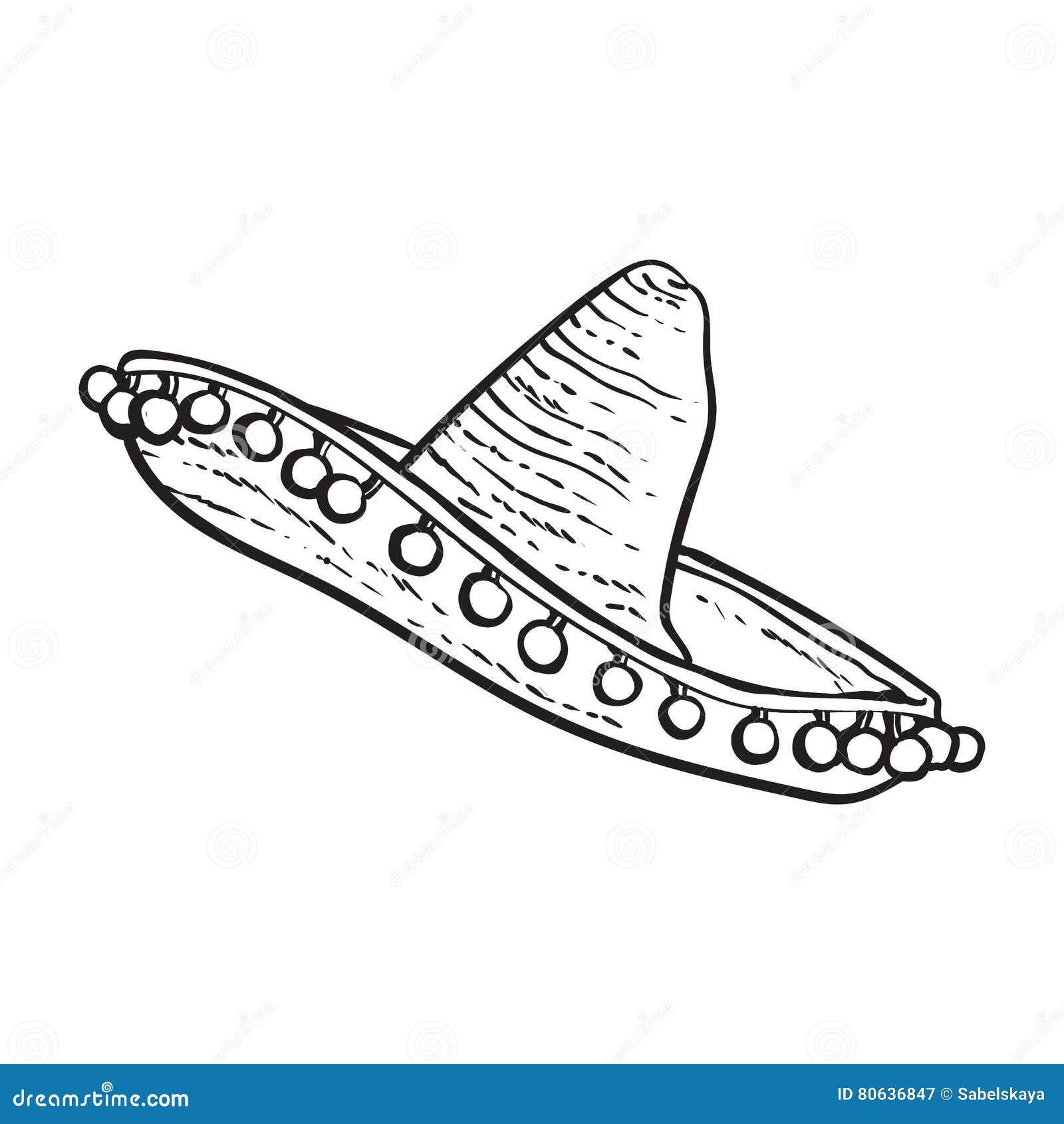 Sombrero black stock illustrations â sombrero black stock illustrations vectors clipart