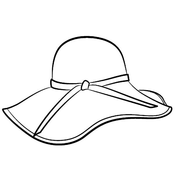 Floppy hat coloring page sketch coloring page hat template coloring pages fancy hats