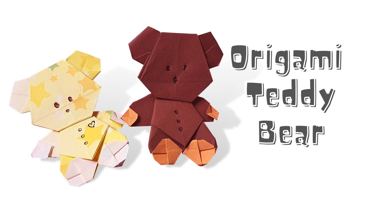 How to make an easy origami teddy bear