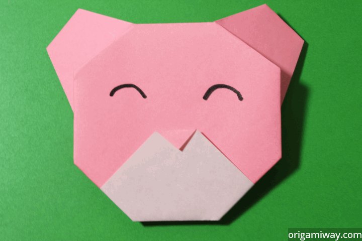 Easy origami teddy bear instructions