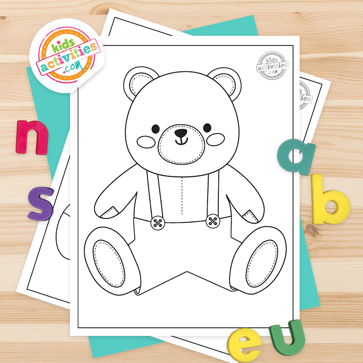 Cutest ever teddy bear coloring pages kids activities blog