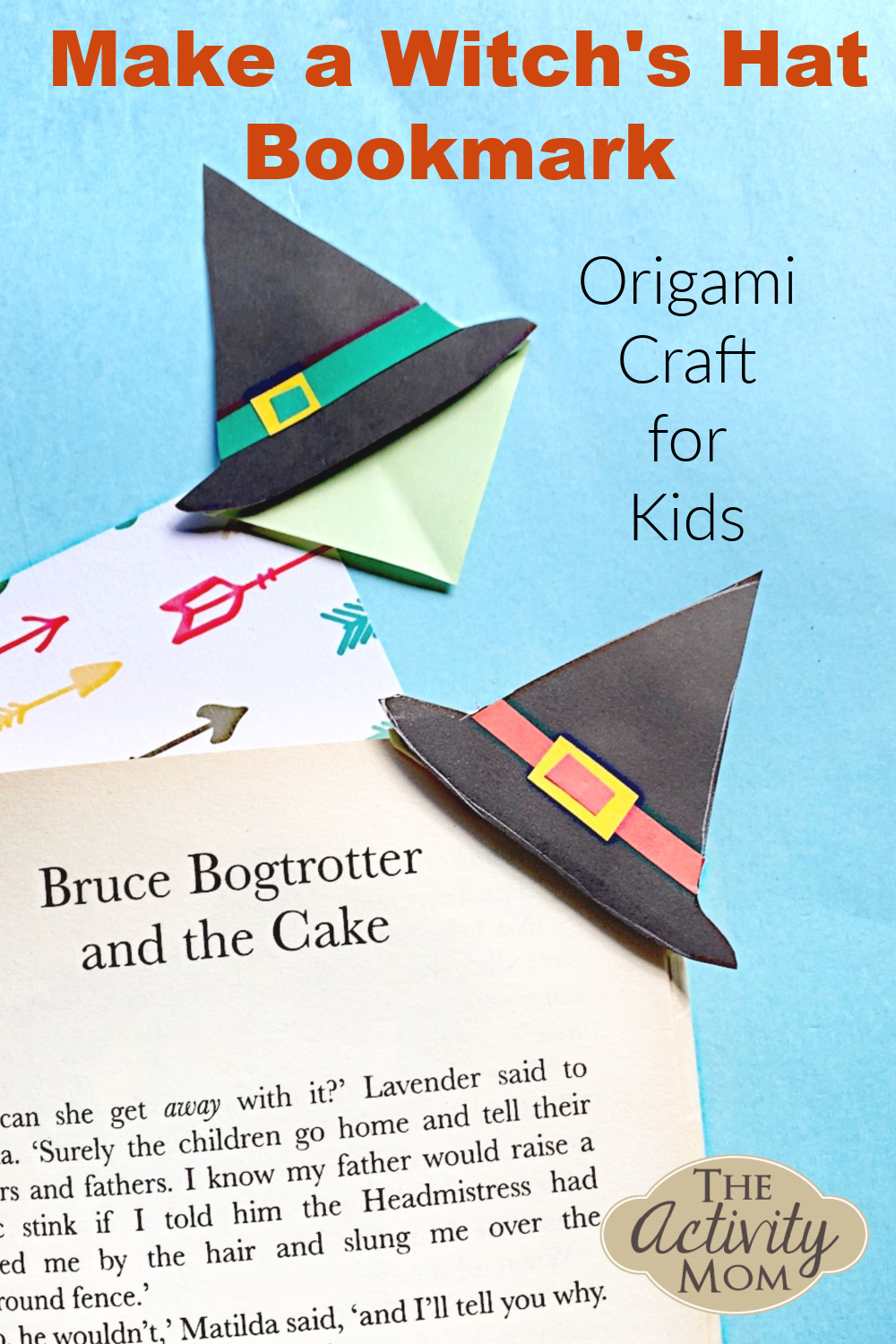 Witchs hat bookmark craft