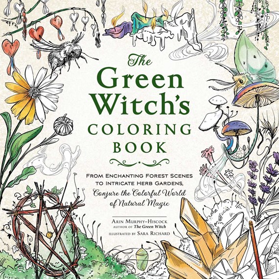 The green witchs coloring book by arin murphy