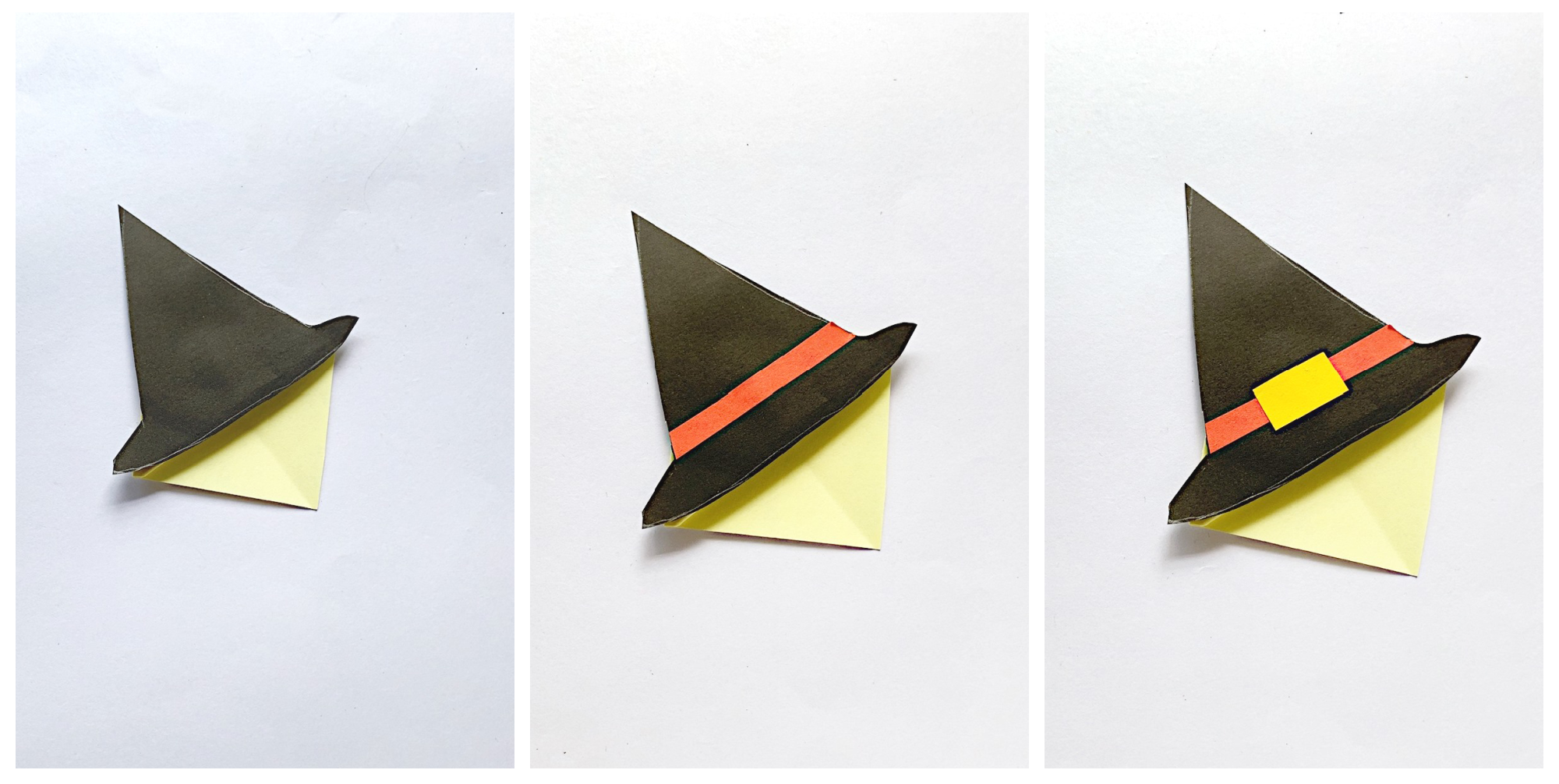 Witchs hat bookmark craft