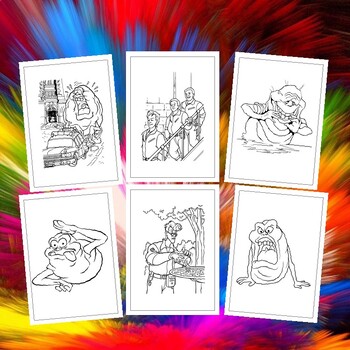 Supernatural adventures await ghostbusters coloring pages for kids