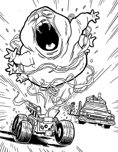 Muncher chase coloring sheet