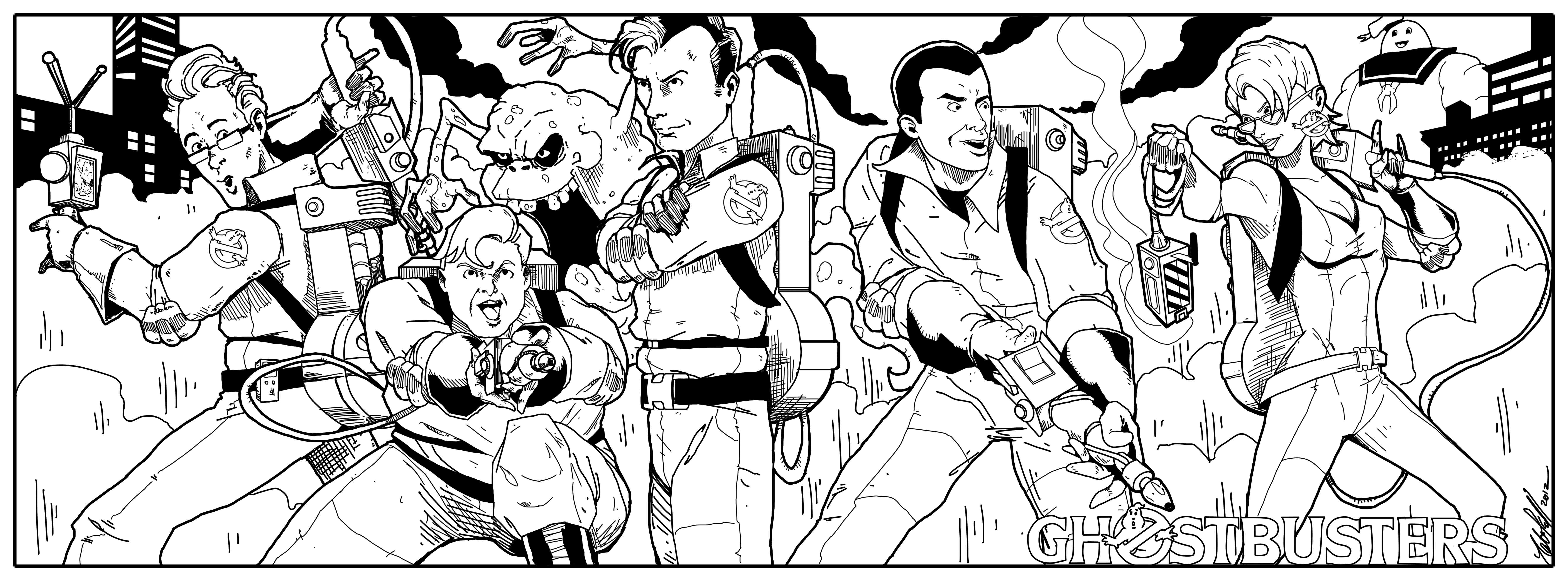 Coloring page ghostbusters movies â printable coloring pages