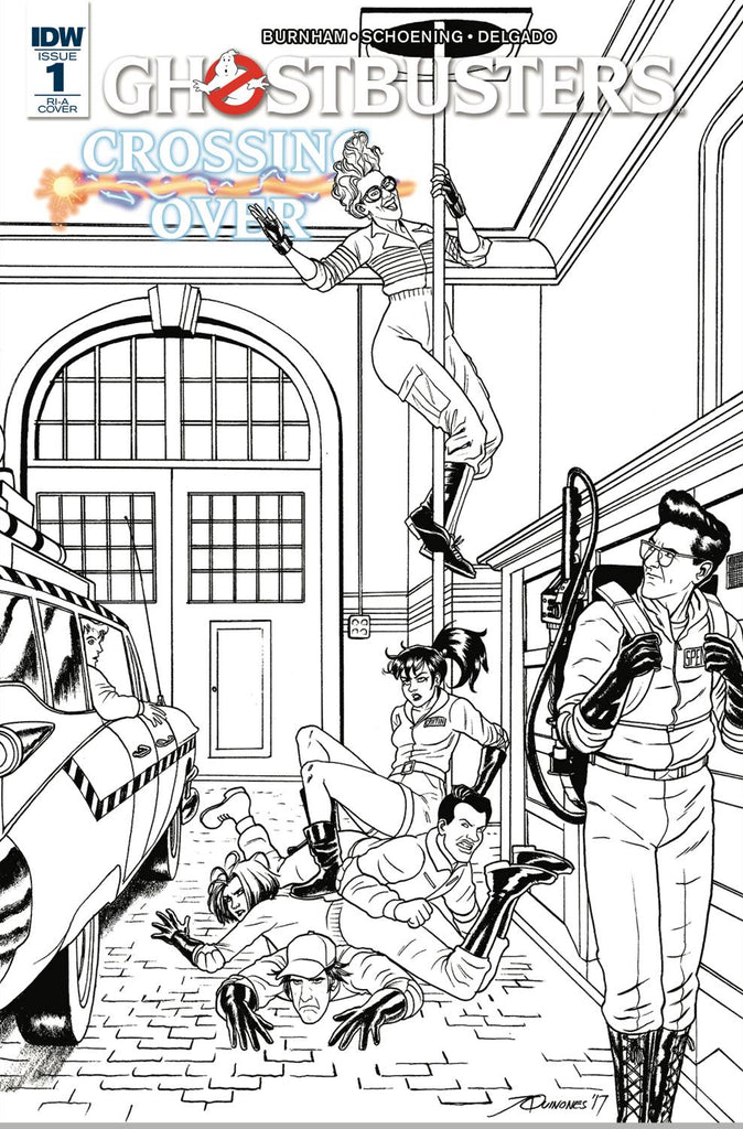 Ghostbusters crossing over black white variant â coliseum of ics