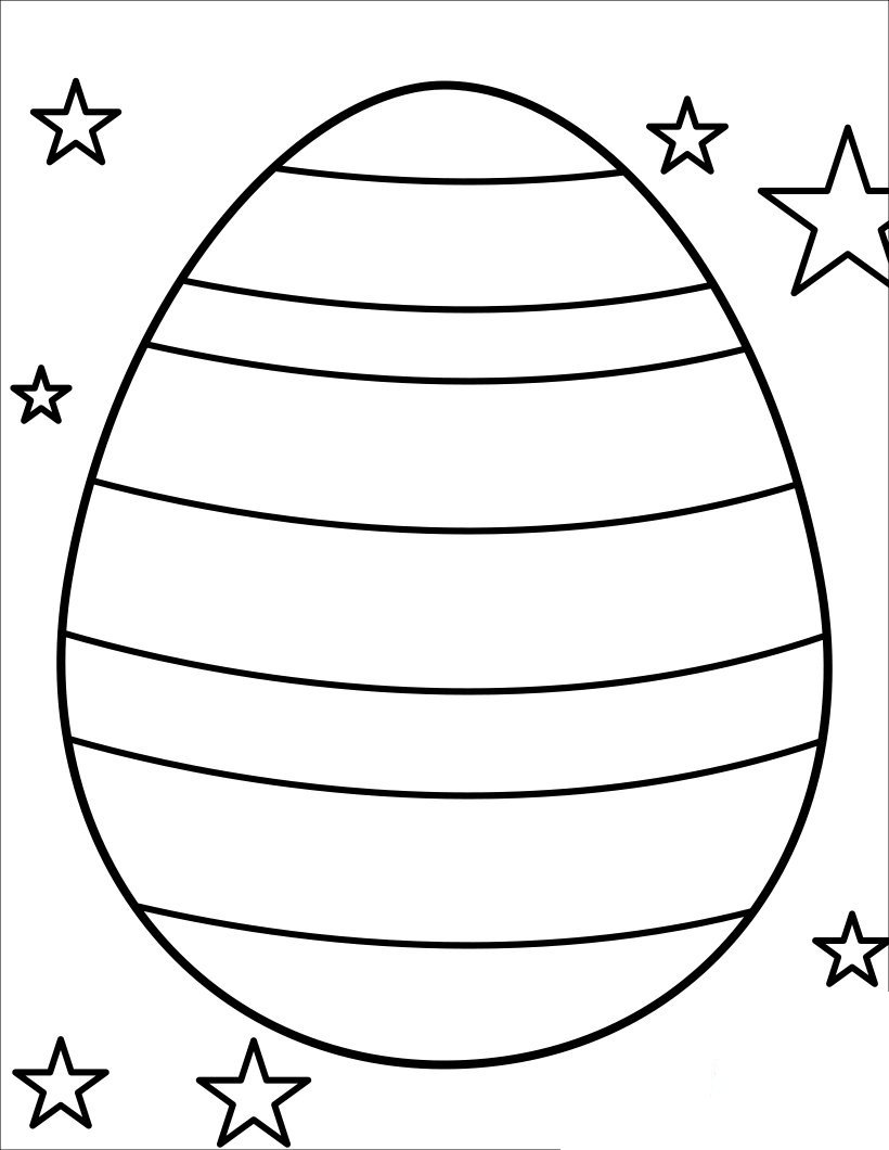 Easter eggs coloring pages printable for free download