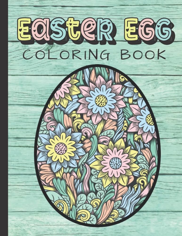 Easter egg coloring book an adult coloring book with decorative easter eggs to color spring gift ideas for women teens books tammy defonzo books