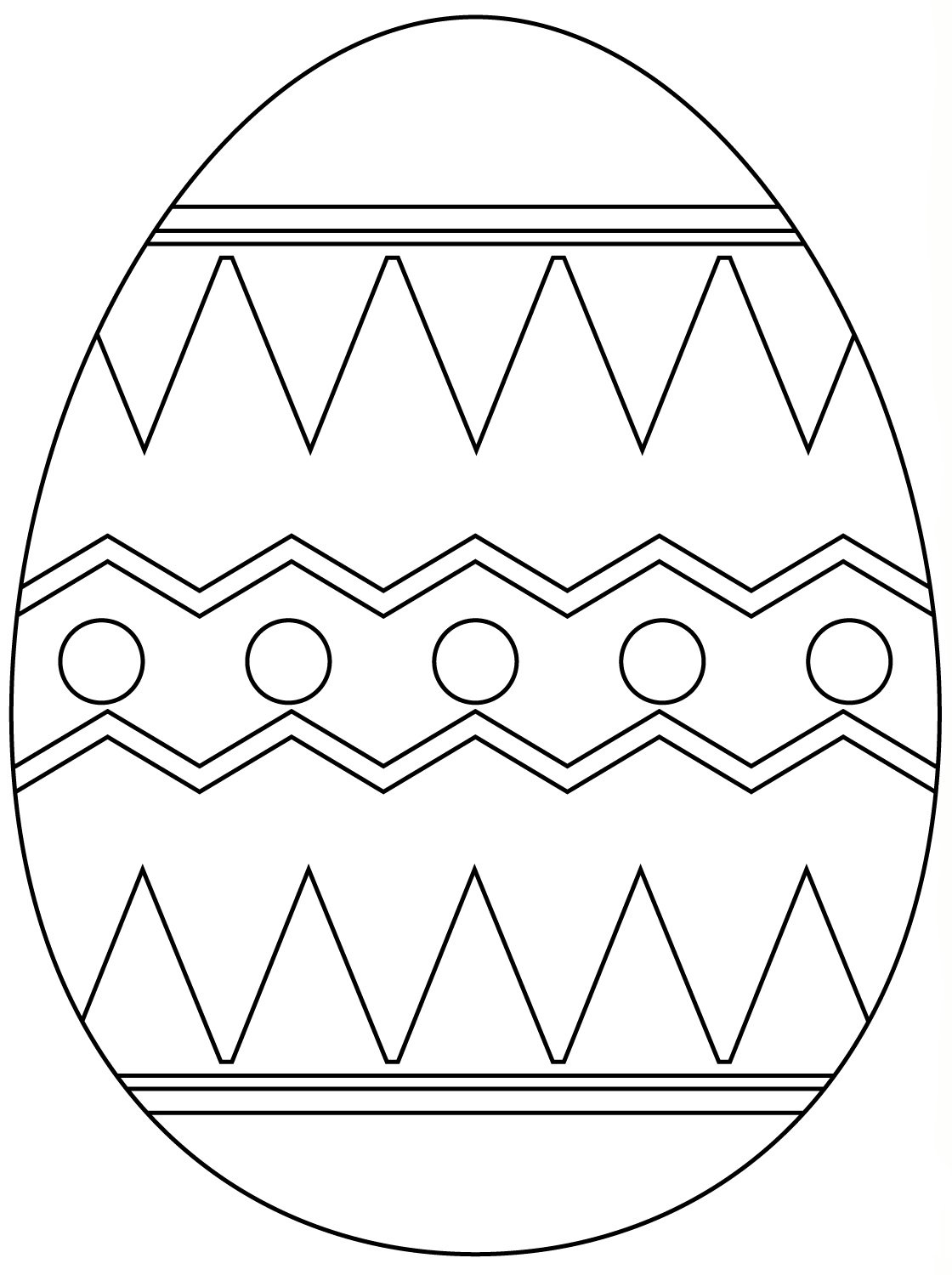 Easter eggs coloring pages printable for free download