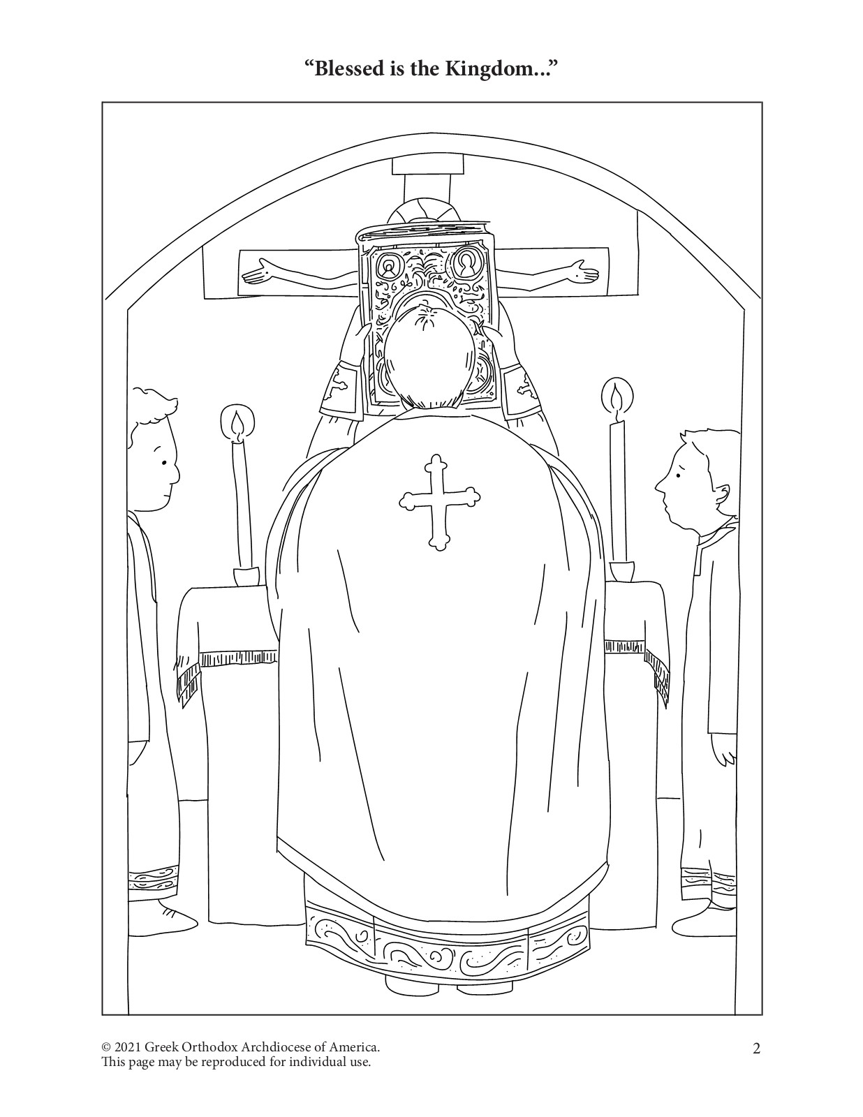 Divine liturgy illustrated coloring pages digital download