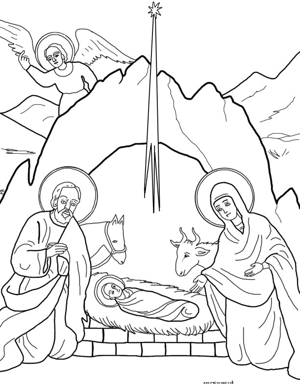 Printable free christmas coloring pages