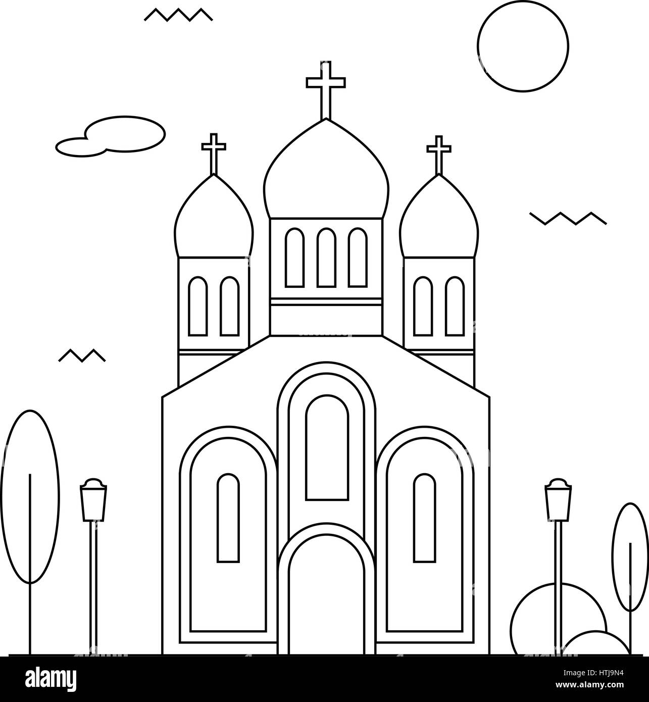 Orthodox church icon stock vector image art