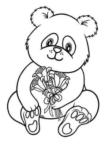 Dibujos tiernos de osos panda para colorear e imprimir bear coloring pages panda coloring pages unicorn coloring pages