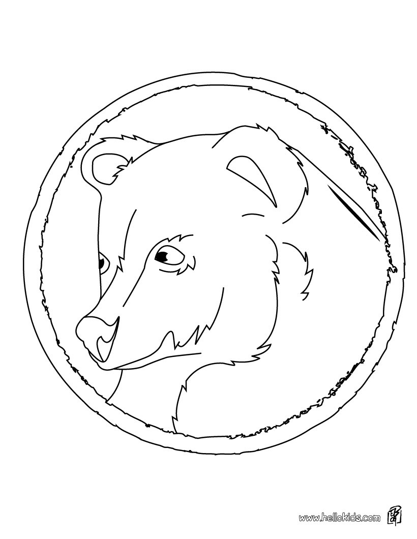 Asian black bear coloring pages