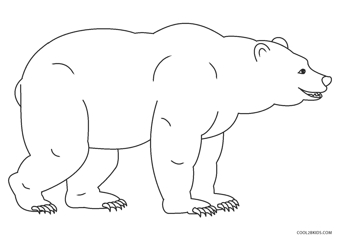 Free printable bear coloring pages for kids