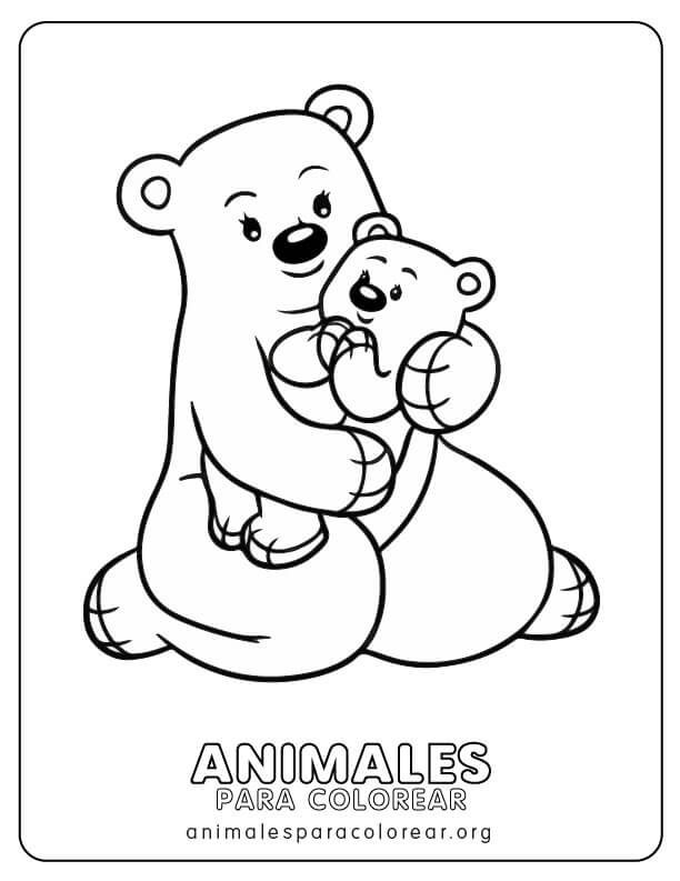 Osos para colorear descargar imprimir y colorear gratis