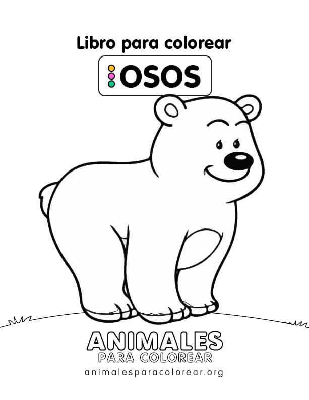 Osos para colorear descargar imprimir y colorear gratis