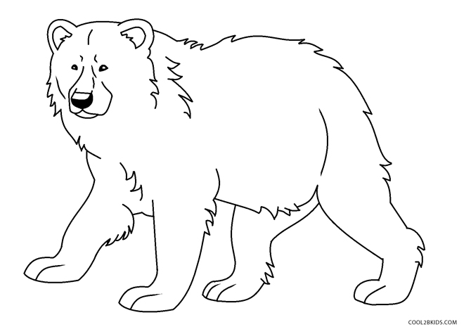 Coloring pages free printable bear coloring pages