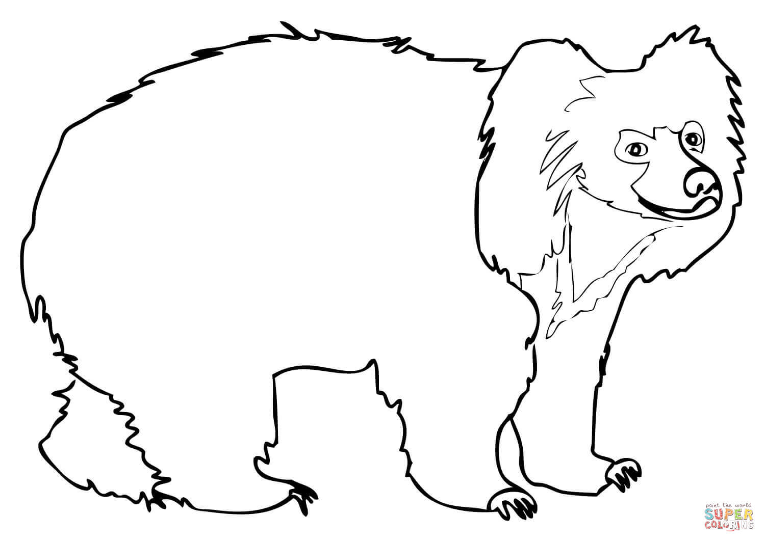 Dibujo de perezoso para colorear dibujos para colorear imprimir gratis