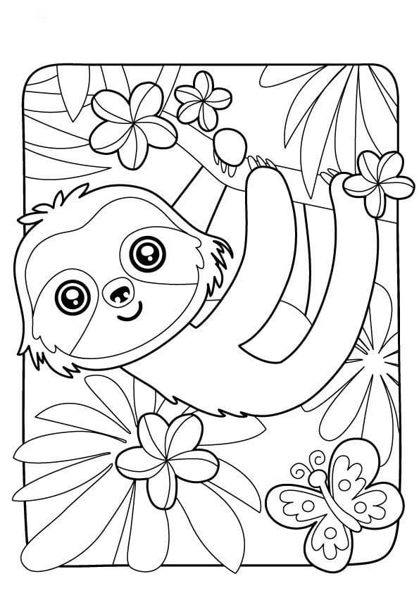 Dibujos de perezoso para colorear