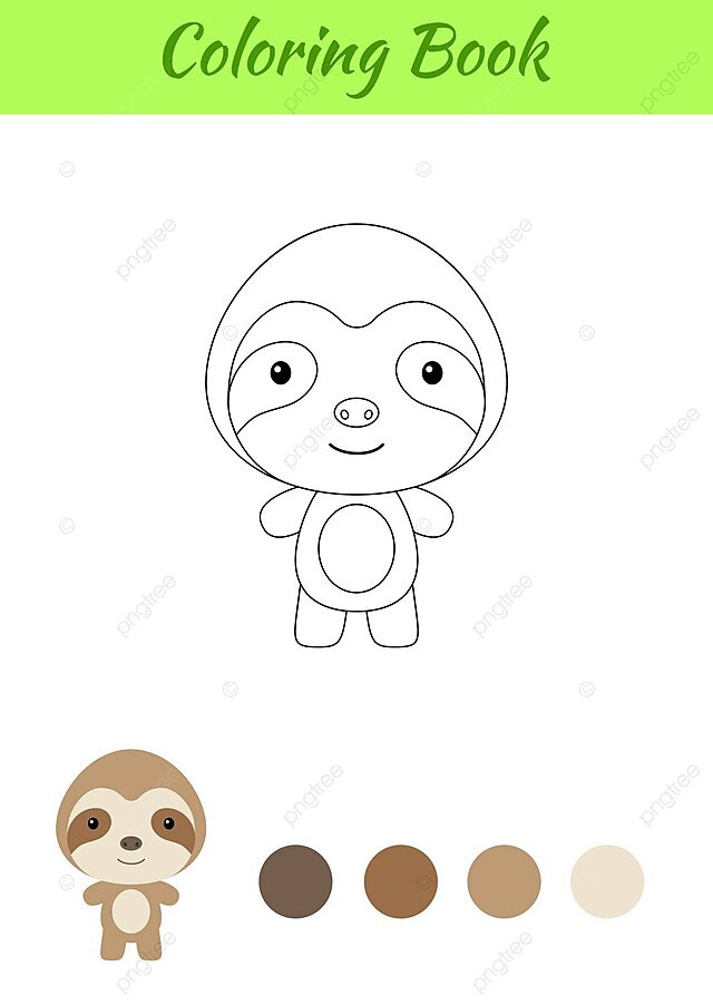 Libro para colorear imprimible alegre nião perezoso pãgina para colorear vector png actividad pasatiempo ilustraciãn png y vector para dcargar gratis