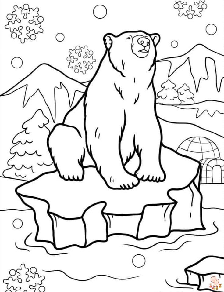 Explore the wild with free printable bear coloring pages