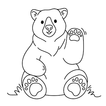 Teddy bear coloring images