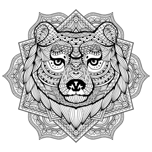Bear mandala royalty