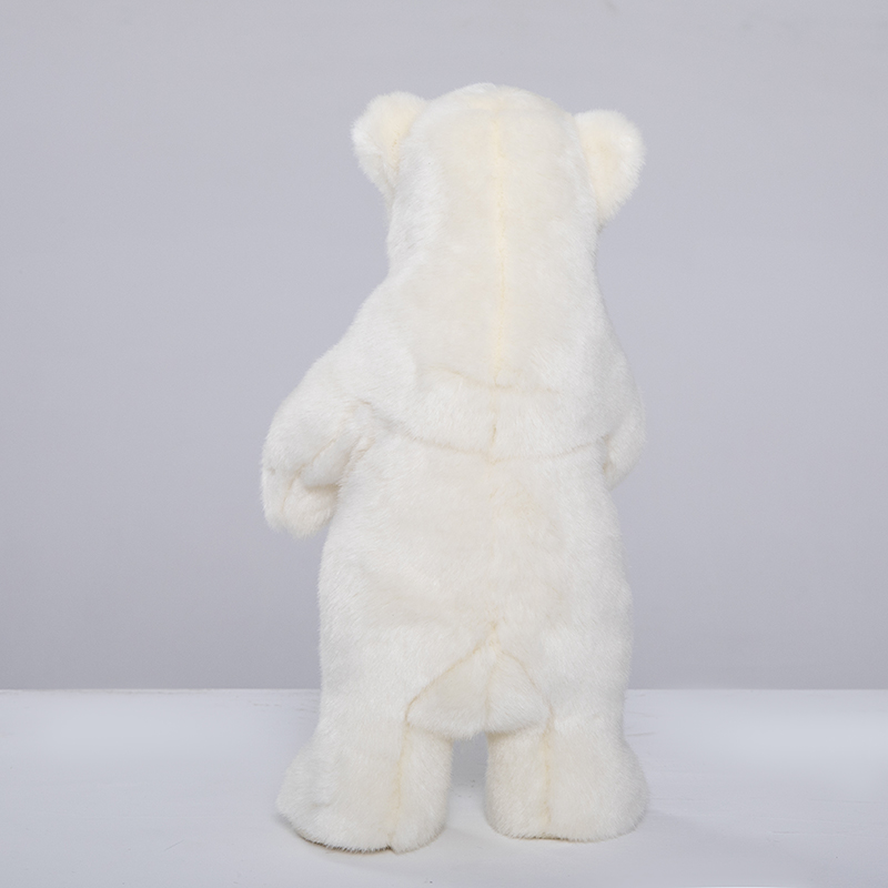 Lifelike standing oso polar bear plush toy cute animal stuffed polarbear kids dolls room decoration birthday gift for children