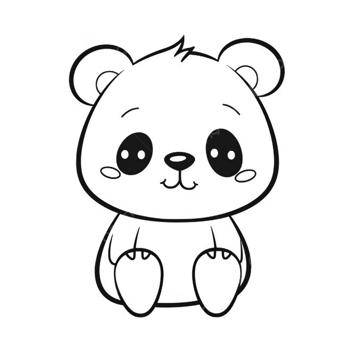 Kawaii panda bear coloring printout bear drawing panda drawing kawaii drawing png transparent image and clipart for free download