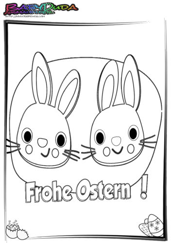 Ausmalbilder ostern osterhase ostereier osterbild malbuch