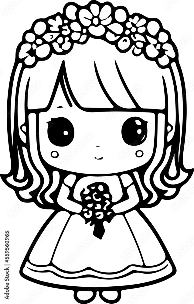Coloring book children illustration malbuch cute car wedding kinderbuch kinder seite ausmalen buntstifte schwarz weiã oldtimer classic car hochzeitsauto wagen blumen zelten camp