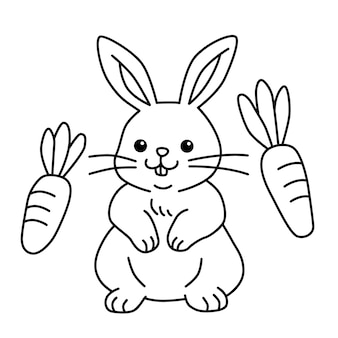 Osterhase ausmalen bilr