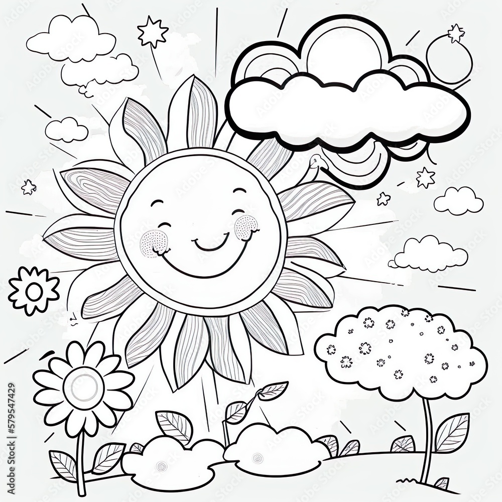 Bilder zum ausmalen fãr kinder illustration