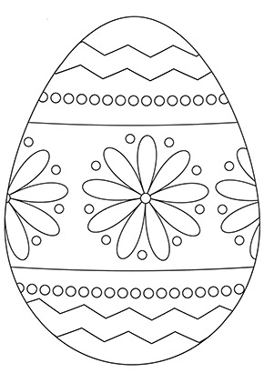 Ausmalbilr osterei ausmalbild osterei mit blumenmuster zum ausdrucken