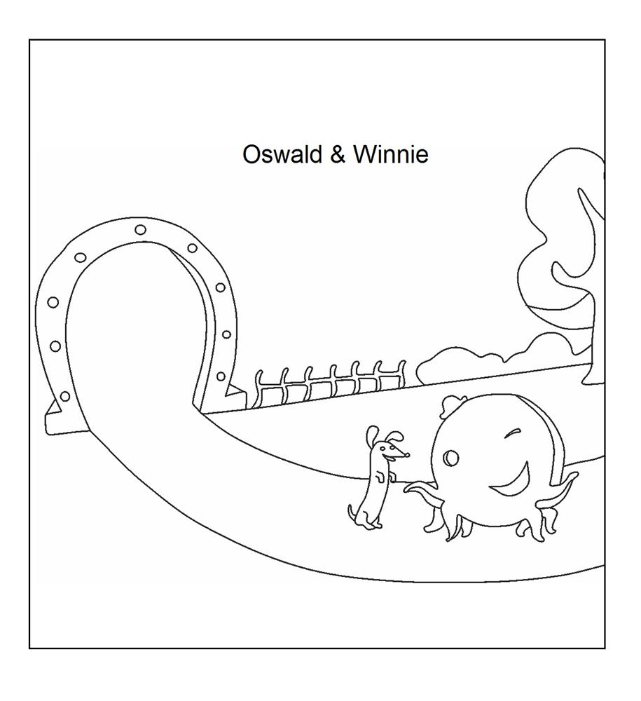 Oswald winnie coloring printable page
