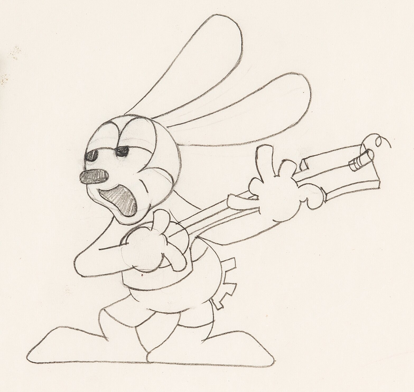Oswald the lucky rabbit animation drawing walt disney lot heritage auctions
