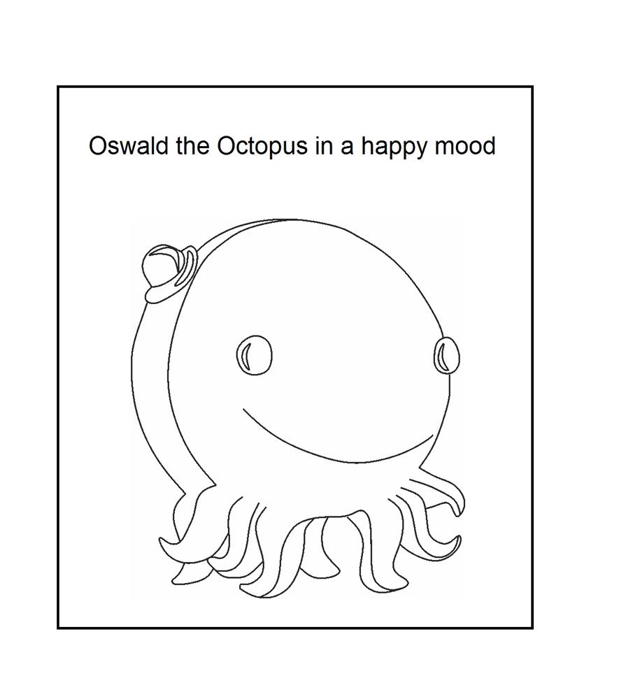Oswald the octopus coloring printable page