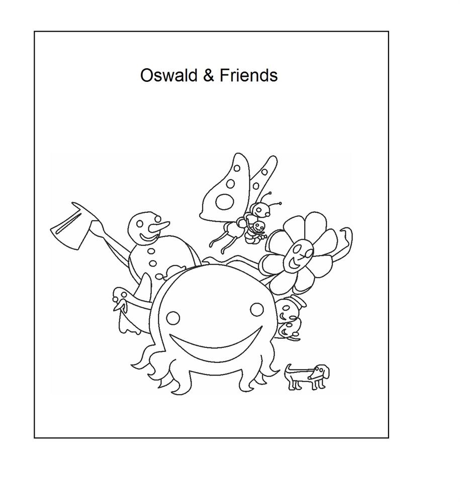 Oswald friends coloring printable