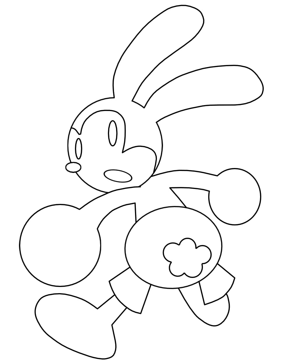 Oswald the lucky rabbit coloring pages