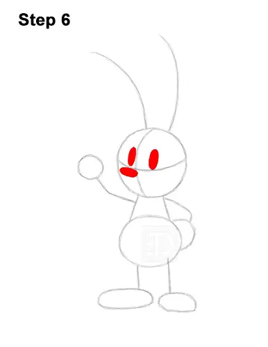 How to draw oswald the lucky rabbit video step