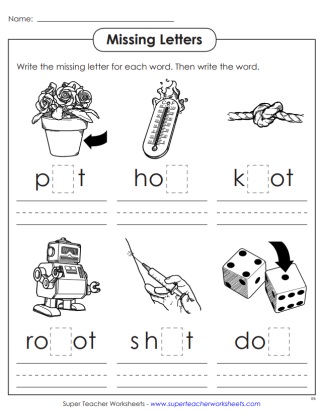 Word family worksheets