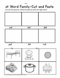 Ot word family printables worksheets