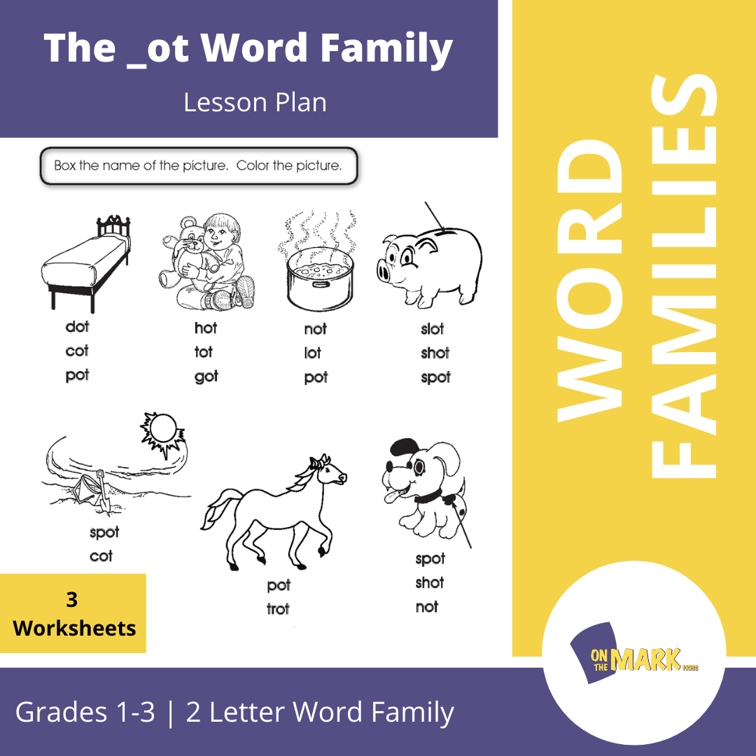 The ot word family worksheets grades