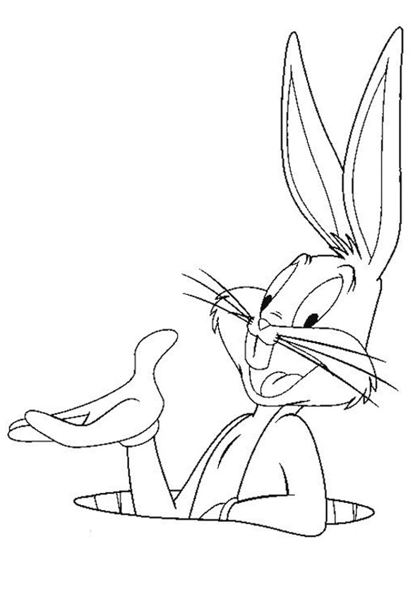 Coloring pages printable bugs bunny coloring page
