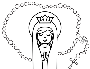 Spiritual work of mercy postcard fort the sorrowful coloring pa